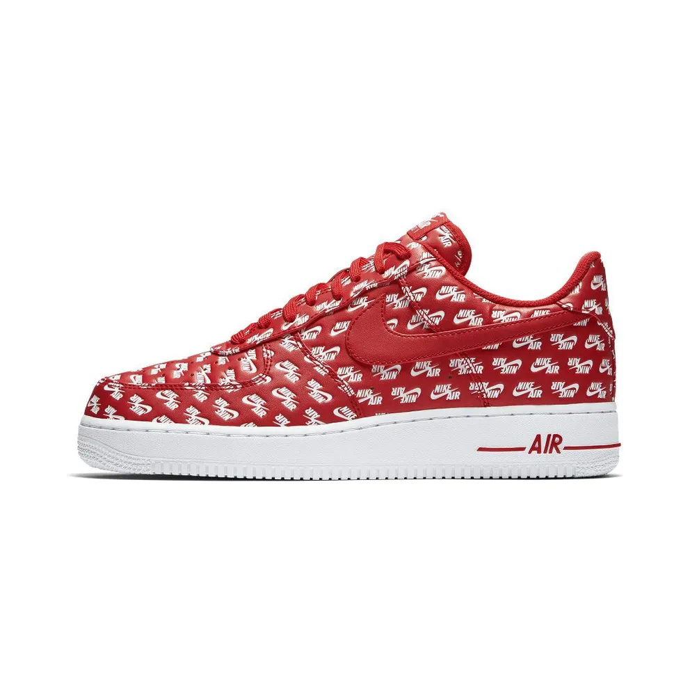 Nike Air Force 1 Low All Over Logo Red University Red/University Red-White (AH8462-600)