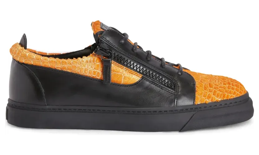 Giuseppe Zanotti Frankie Sneakers mit doppeltem Reißverschluss – Schwarz (RU00129K54)