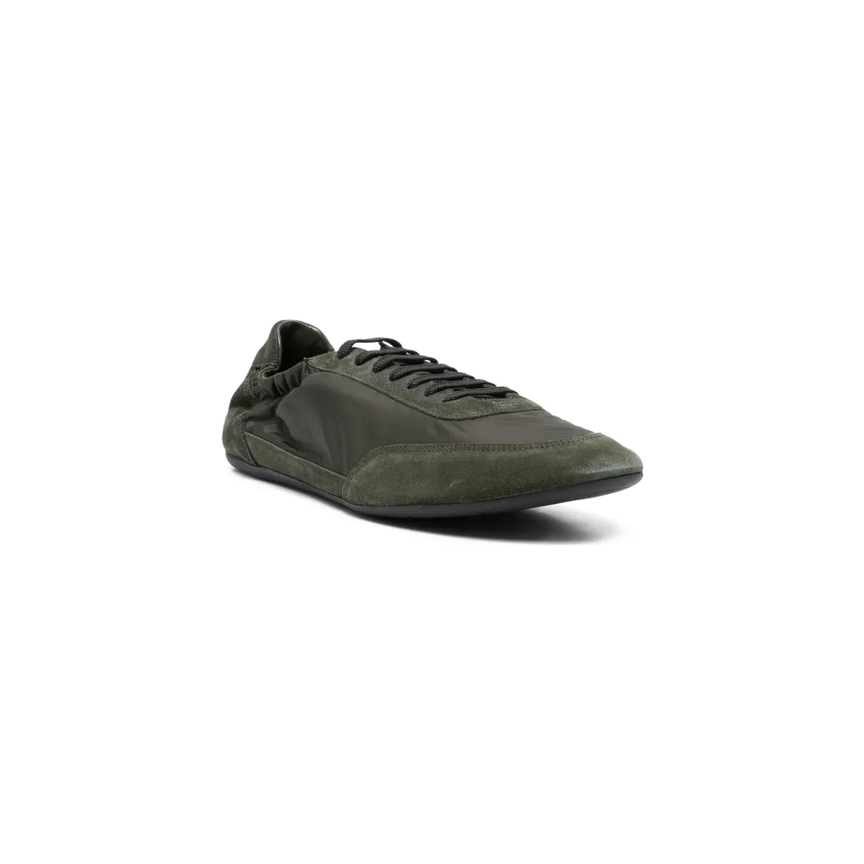 Prada Collapse Re-Nylon and Suede Elasticized “Green” (2EG479 F G001 D7C F0334) (4)