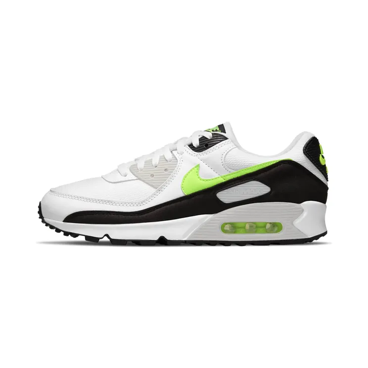 Nike Air Max 90 “White / Black / Neutral Grey / Hot Lime” (CZ1846-100)