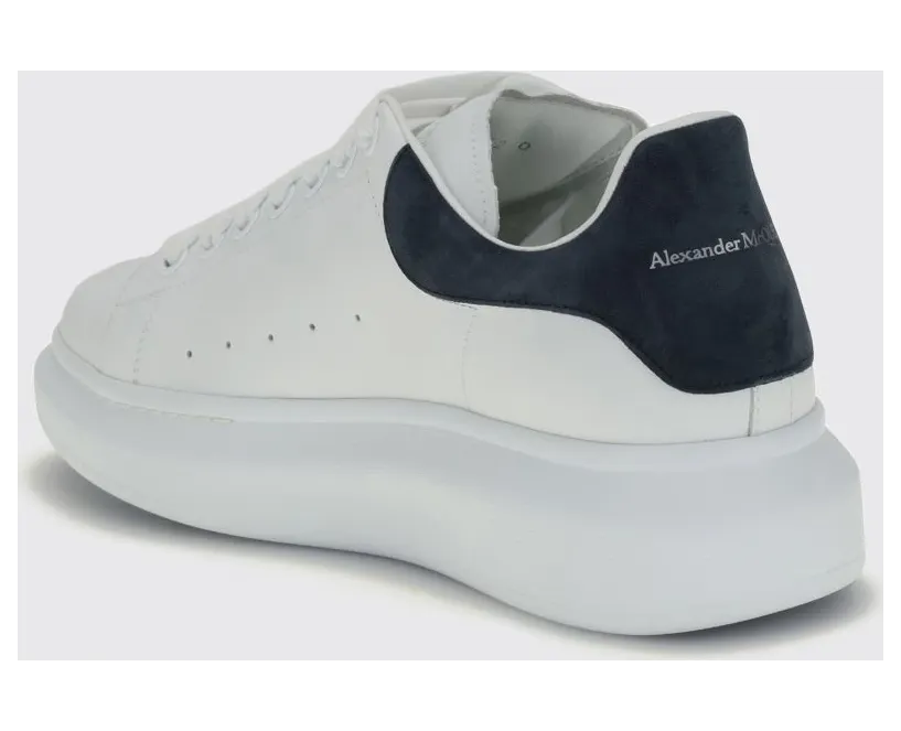 Mcqueen Oversize Calf Leather Sneakers with a Chunky Sole White (553680WIAI39054) (2)