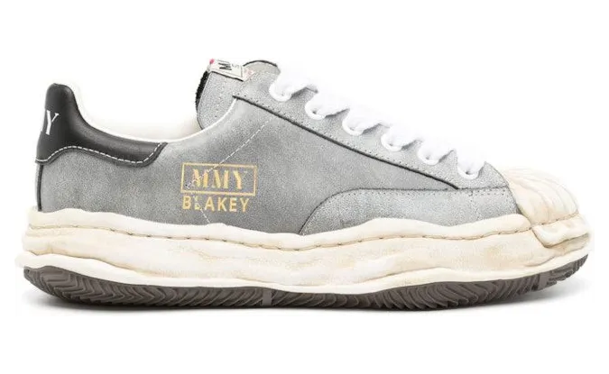 Maison Mihara Yasuhiro Blakey OG Sole Leather Low Grey Black (A12FW720)