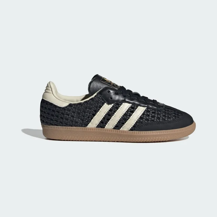 adidas Samba OG in gevlochten leer (HQ9282): zwart met structuur in plaats van kleur