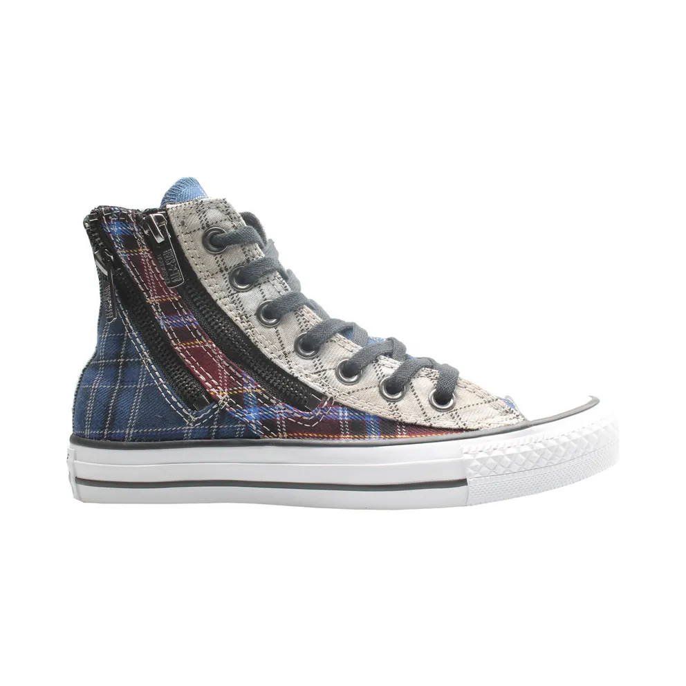 Converse Chuck Taylor All-Star Double Zip Hi Red Blue Plaid (W)