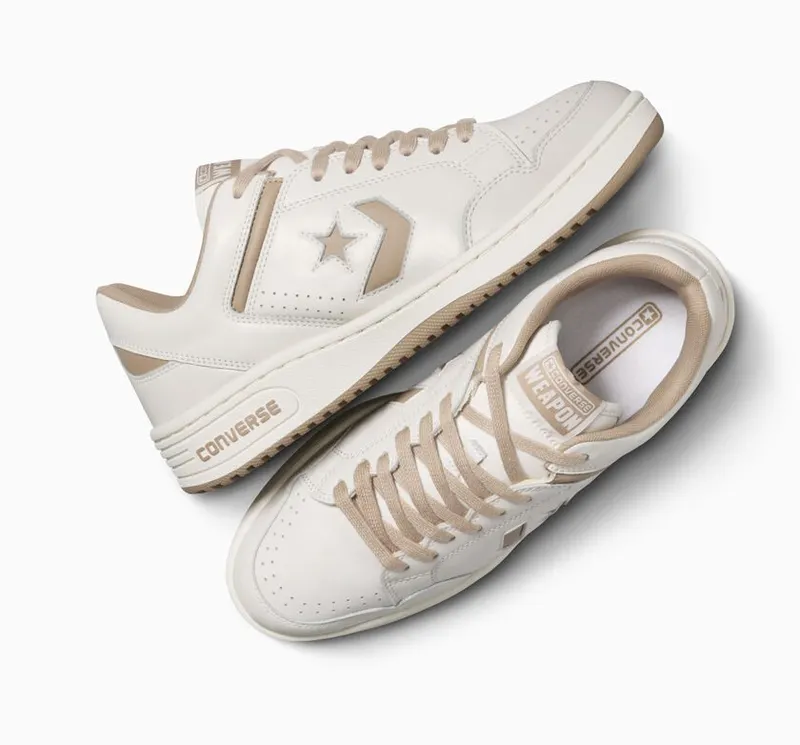 Converse Weapon Leather Vintage White/Vintage Cargo (A07240C)