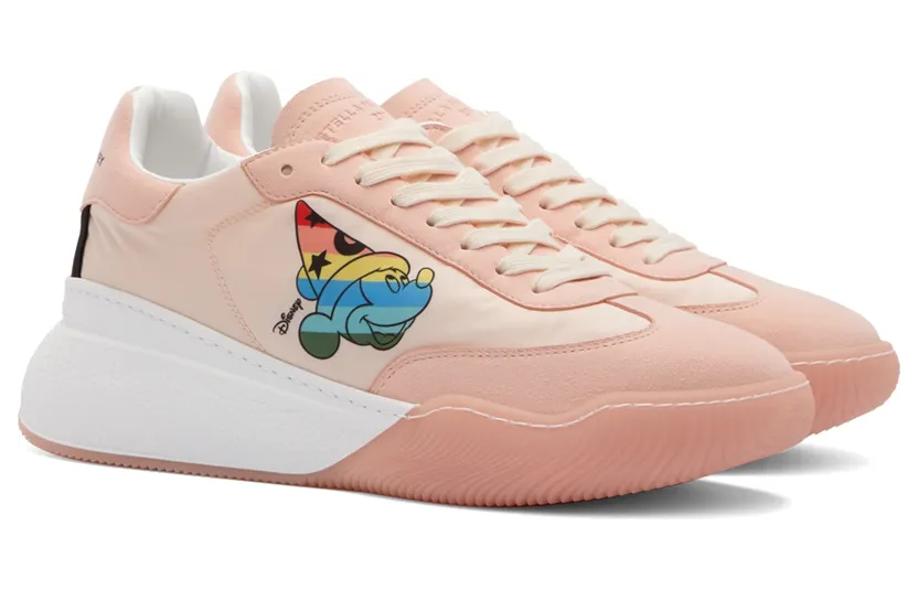 Stella McCartney Pink Fantasia Mickey Loop Sneakers (810067E00035) (4)