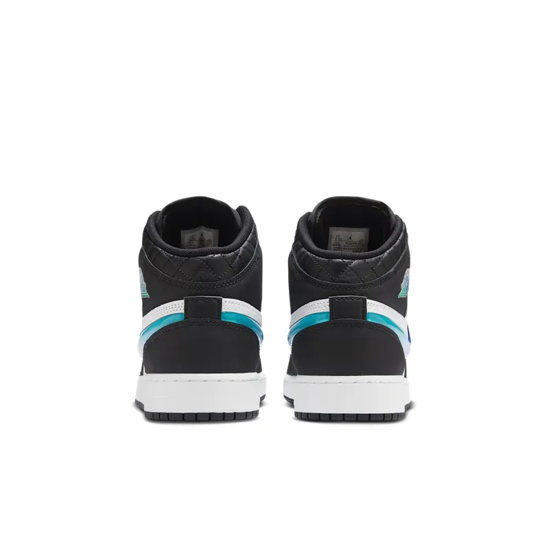 Jordan 1 Mid SE Black White Hyper Jade (FQ8095-001)
