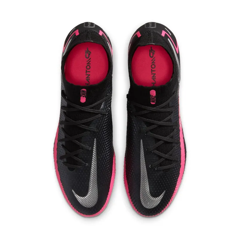 Nike Phantom GT Elite DF FG Black Pink Blast Black/Pink Blast-Metallic Silver (CW6589-006)