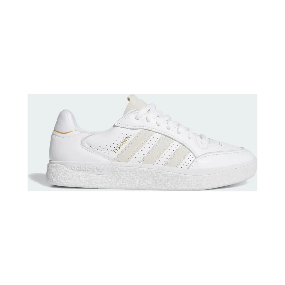 Adidas Tyshawn Low Cloud White / Cloud White / Gold Metallic (JH8158)