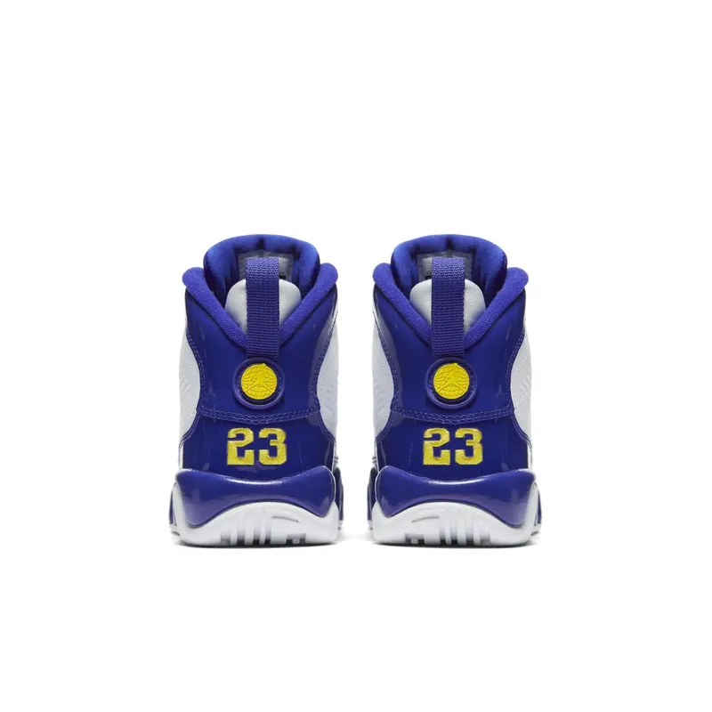 Jordan 9 Retro Kobe Bryant PE (GS) White/Concord-Tour Yellow (302359-121)