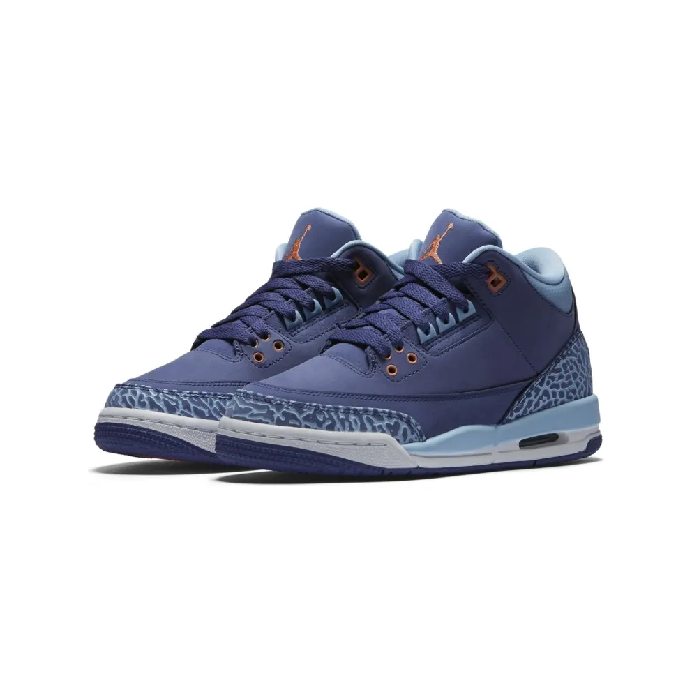 Jordan 3 Retro Purple Dust (GS) Purple Dust/Atomic Pink-Blue Cap (441140-506)