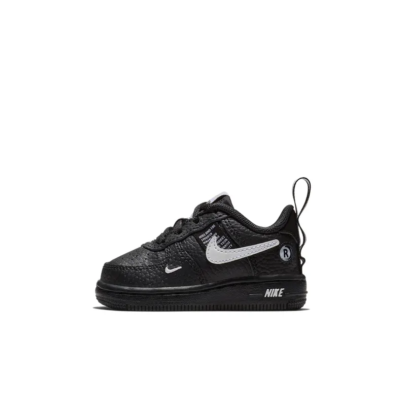 Nike Air Force 1 Low Utility Black White (TD) Black/White-Black-Tour Yellow (AV4273-001)