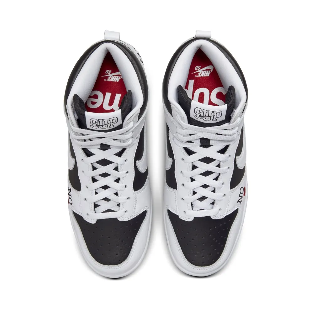 Nike x Supreme SB Dunk High By Any Means White – “Black / White” (DN3741-002)