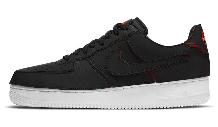 Nike Air Force 1/1 Black Red (DD2429-001)