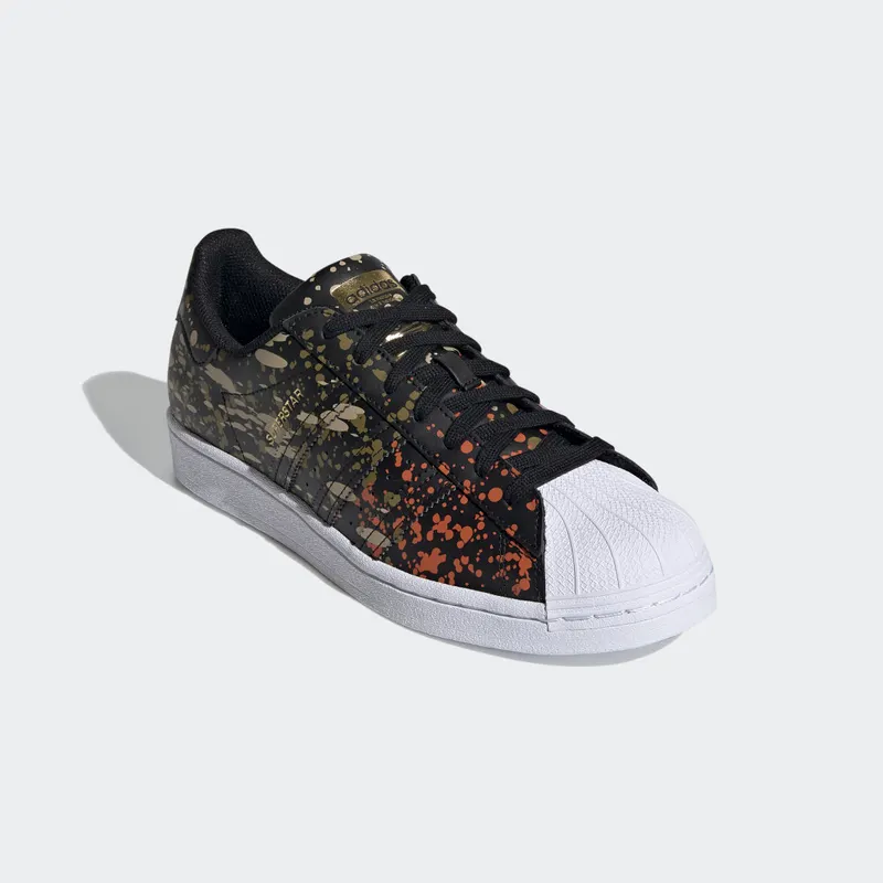 adidas Superstar Core Black / Core Black / Fox Orange (FX5538)