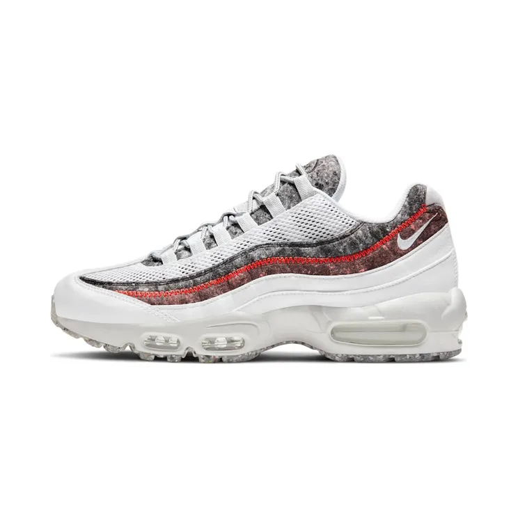 Nike Air Max 95 Crater “White / Bright Crimson / Photon Dust” (CV6899-100)