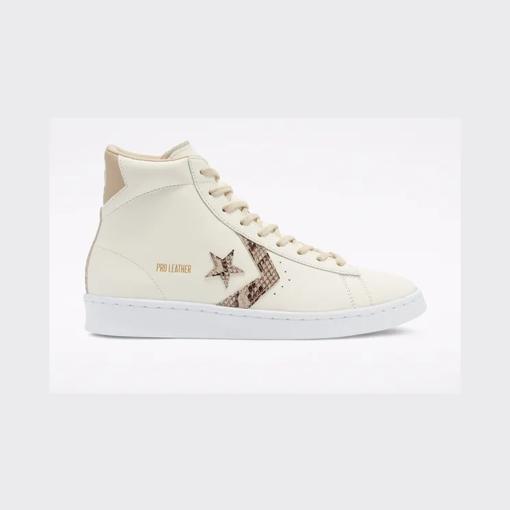 Converse Snake Print Pro Leather High Top Egret/nomad/egret (170497C)