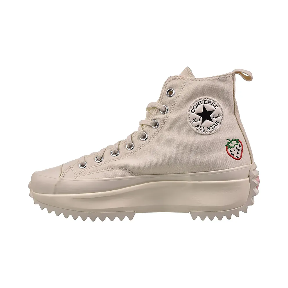 Converse Run Star Hike Platform Hi Embroidered Fruits & Florals “Beige” (A03560C)