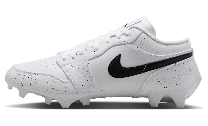 Jordan 1 Low TD Cleat “White Black Splatter” (FJ6245-102)