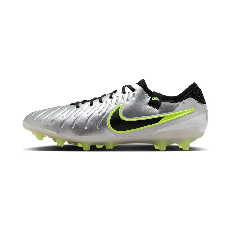 Nike Tiempo Legend 10 Elite AG-Pro “Metallic Silver / Volt / Black” (DV4330-001)