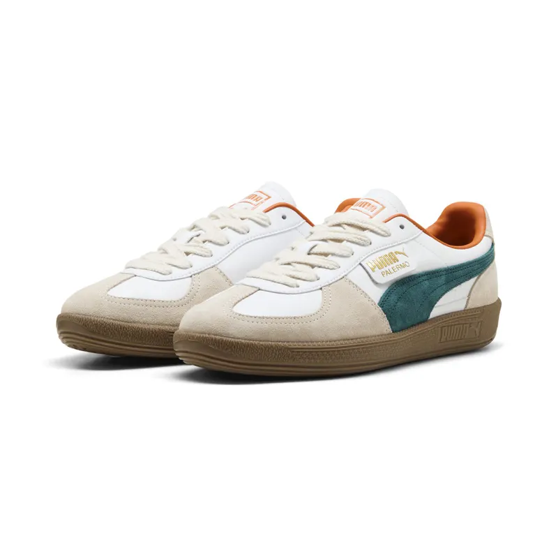 Puma Palermo “Puma White / Emerald Ice / Gum” (396464_26)