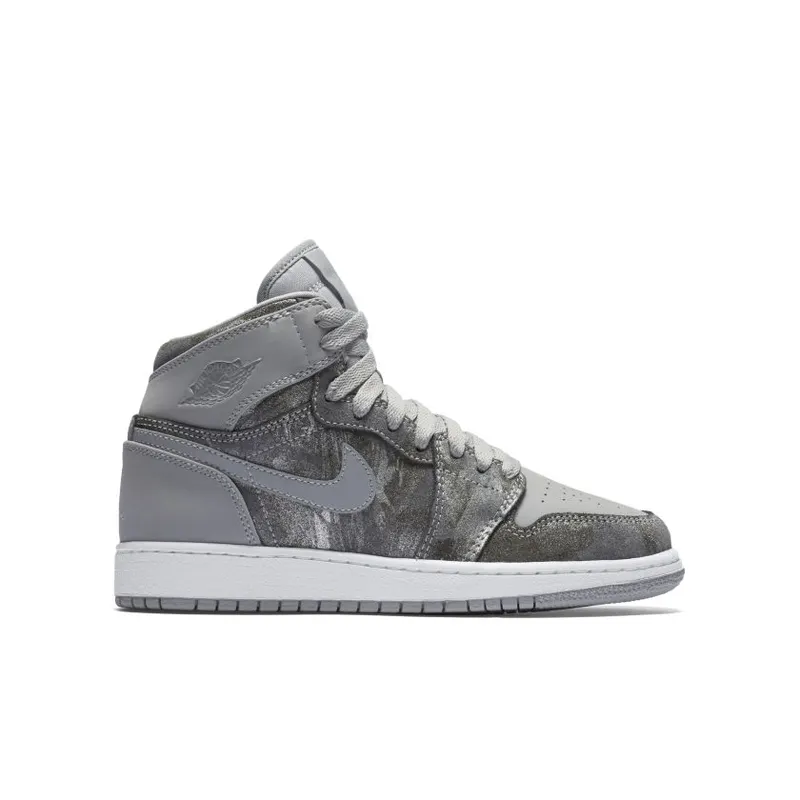 Jordan 1 Retro All Star 2016 (GS) Wolf Grey/Metallic Silver/White (819664-004)