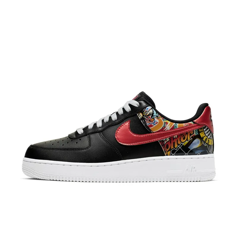 Nike Air Force 1 Low China Hoop Dreams Black/White-Red (CK0732-081)