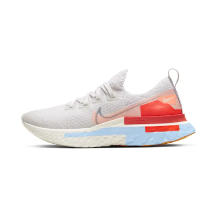 Nike React Infinity Run FK PRM “Platinum Tint / Psychic Blue / Team Orange / Washed Coral” (CU0430-001)