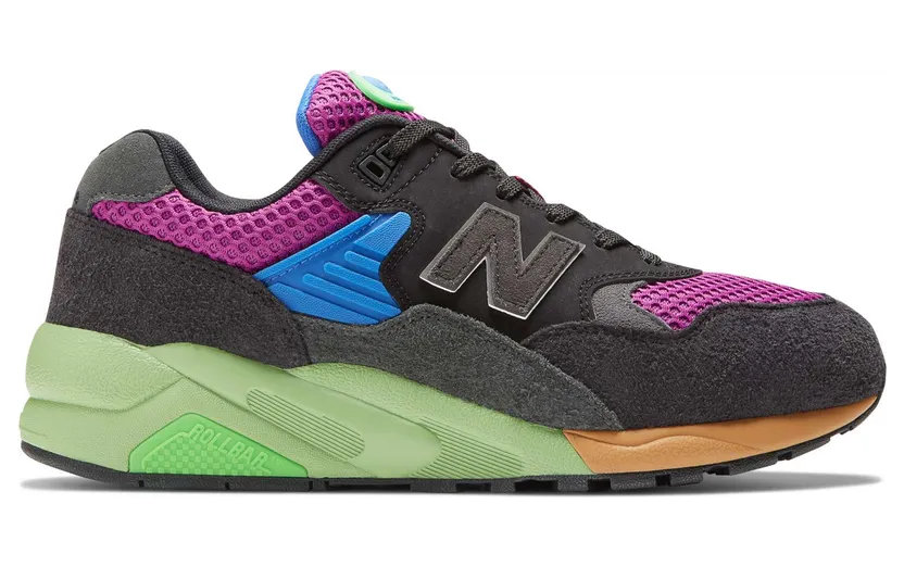 New Balance 580 Schwarz/Noir/Violett/Violet/Grün/vert (MT580HSC)