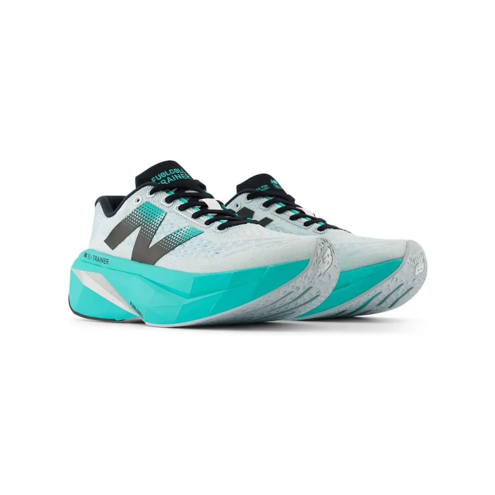 New Balance FuelCell SuperComp Trainer v3 White Cyber Jade Silver Metallic (WRCXLW4)