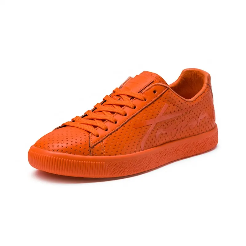 Puma Clyde Perforated Trapstar Golden Poppy Golden Poppy/Golden Poppy (364714-02)