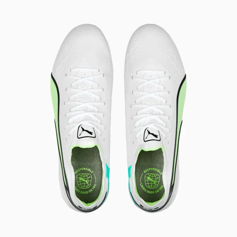 Puma King Ultimate FG/AG White Electric Peppermint (107097-03)