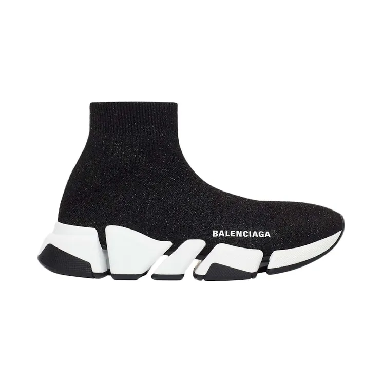 Balenciaga Speed 2.0 Black White Shiny (W) (636833W2DC11091)