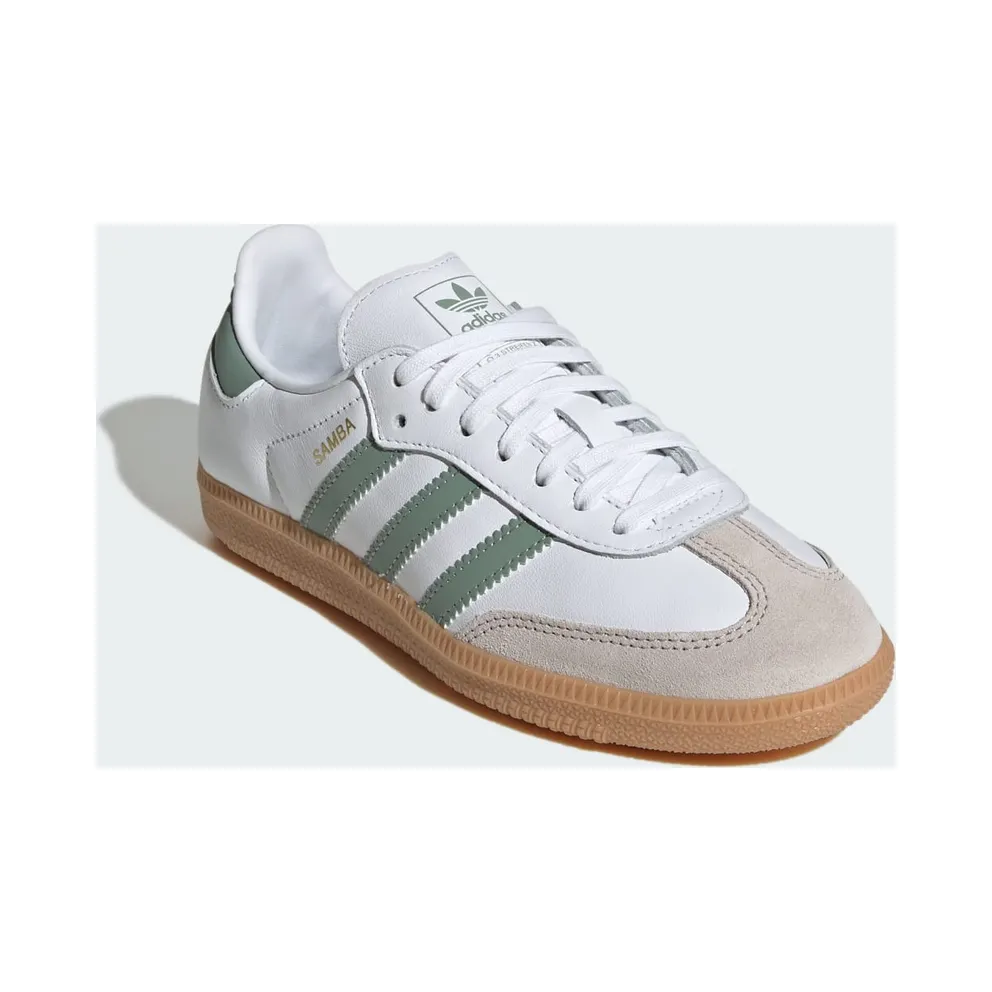 Adidas Samba OG Kids Cloud White / Silver Green / Gum (JP5479)