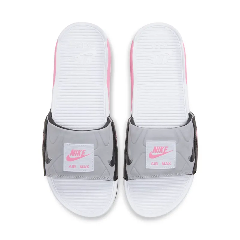 Nike Air Max 90 Slide White Rose Cool Grey White/Rose-Pure Platinum-Cool Grey (BQ4635-100)
