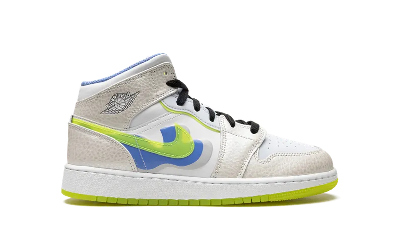 Air Jordan 1 Mid SE GS “Warped Swoosh'” (DV1314-017)