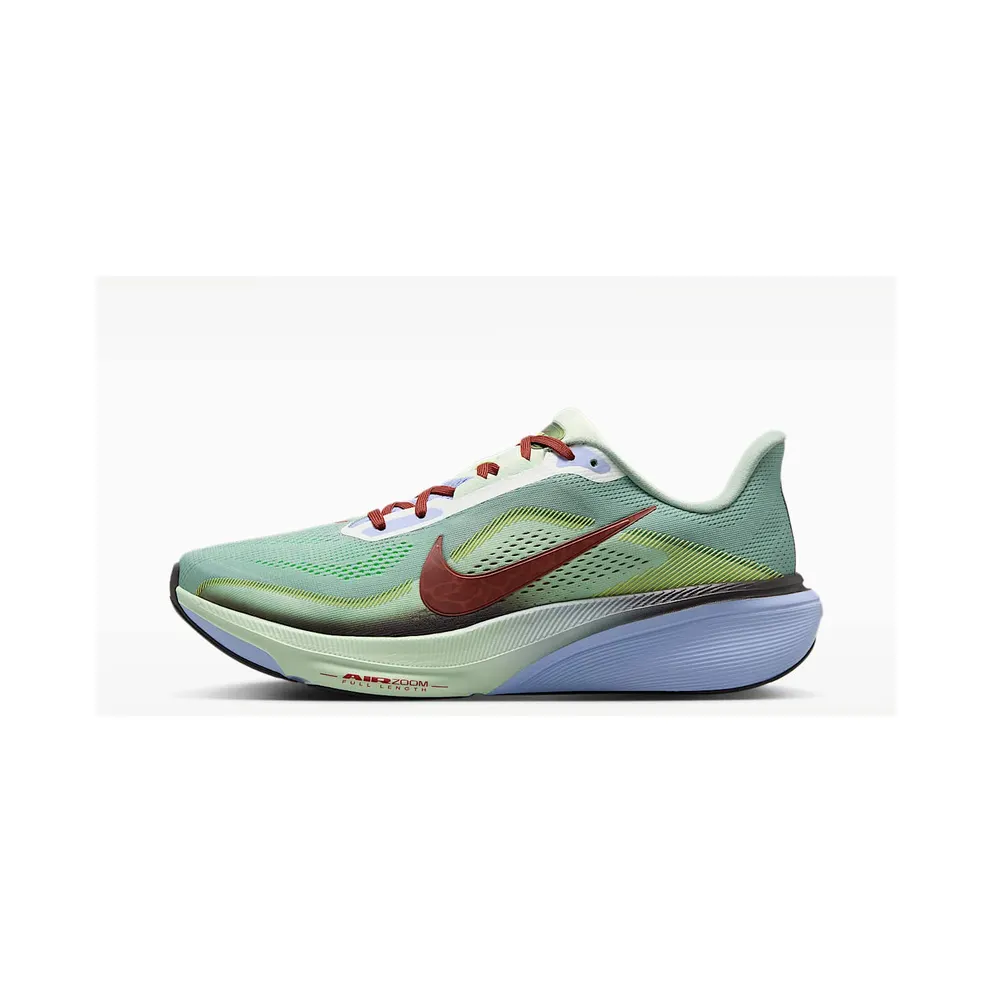Nike Pegasus 42 Road “Steam / Frosted Spruce / Purple Fade / Rugged Orange” (IW1247-099)