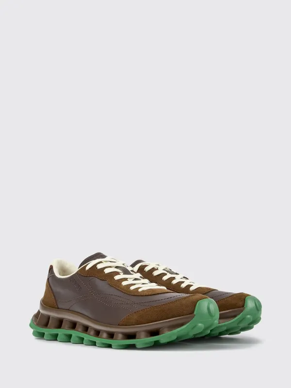Camper Pelotissima Bicolor Abstract Design Leather and Nubuck Brown (K101150-004PELOTISSIMA0)