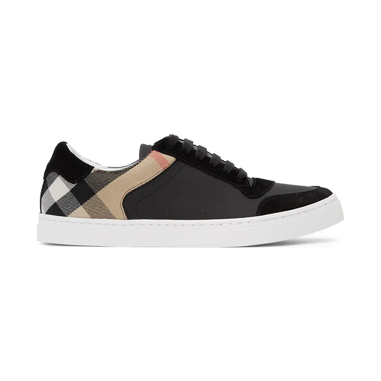 Burberry Black Check Reeth Sneakers (8024124)
