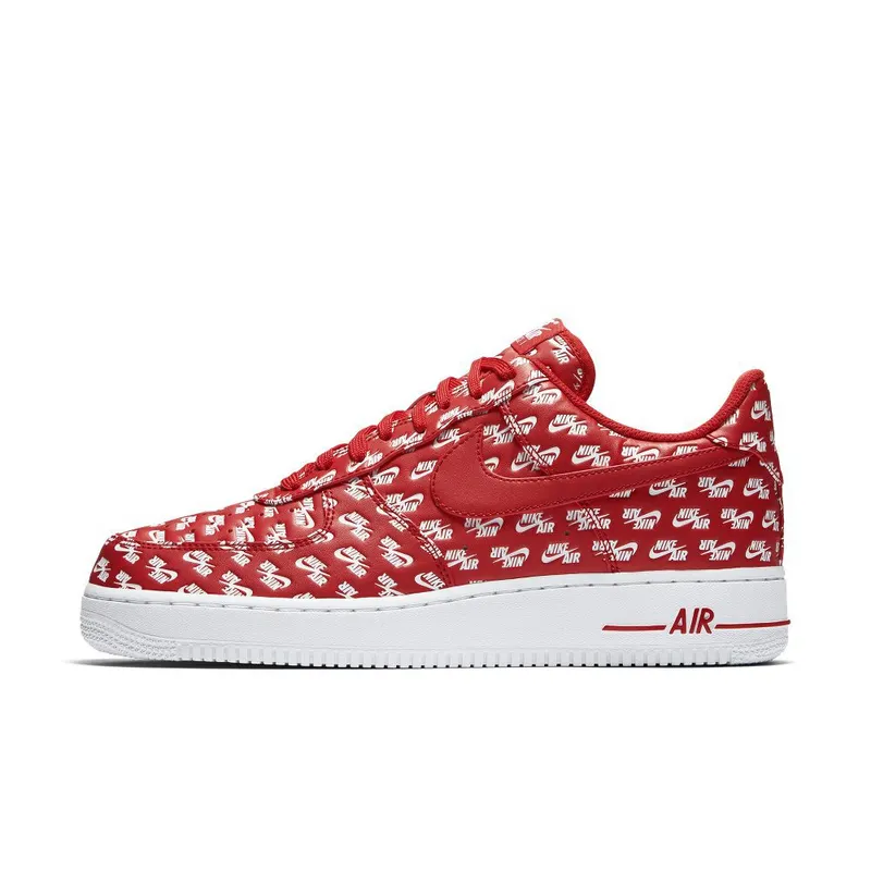Nike Air Force 1 Low All Over Logo Red University Red/University Red-White (AH8462-600)