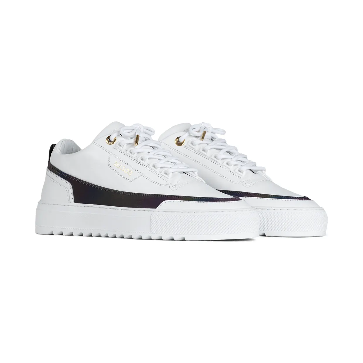 Mason Garments Firenze Leather/Reflective White/Rainbow (FW20-8E)