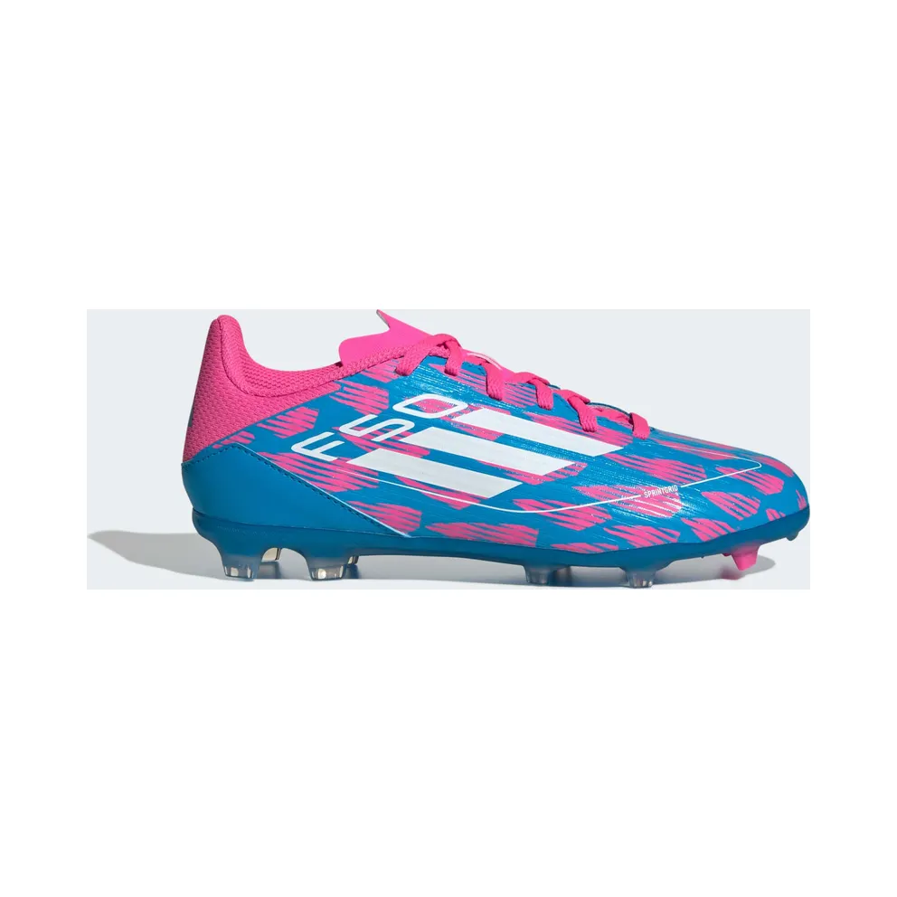 adidas F50 League Multi-Ground Solar Blue Cloud White Solar Pink (IF1365)