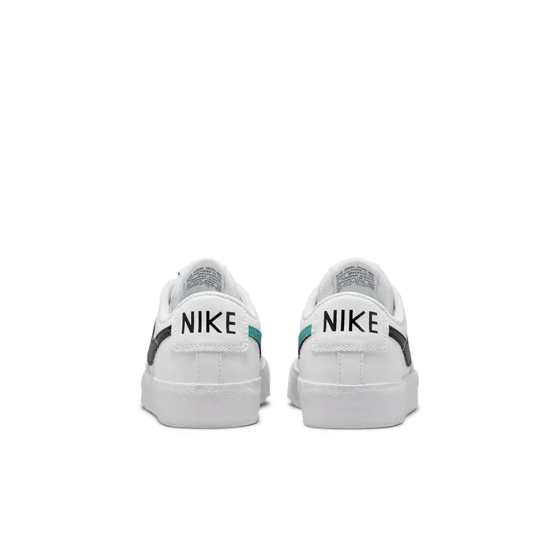 Nike Blazer 77 Low White Black Washed Teal (GS) (DA4074-108)