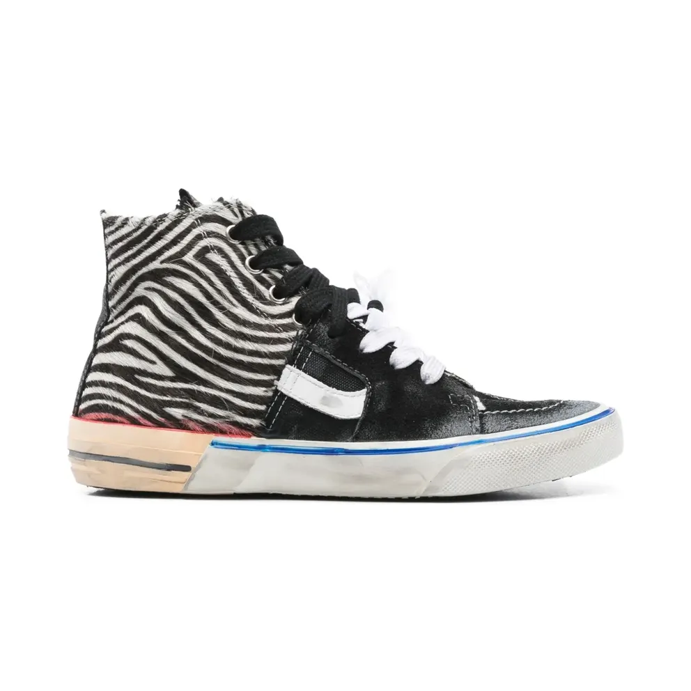 PAUL EASTERLIN Suède with zebraprint – Black (CS005BZCALYSTAR)