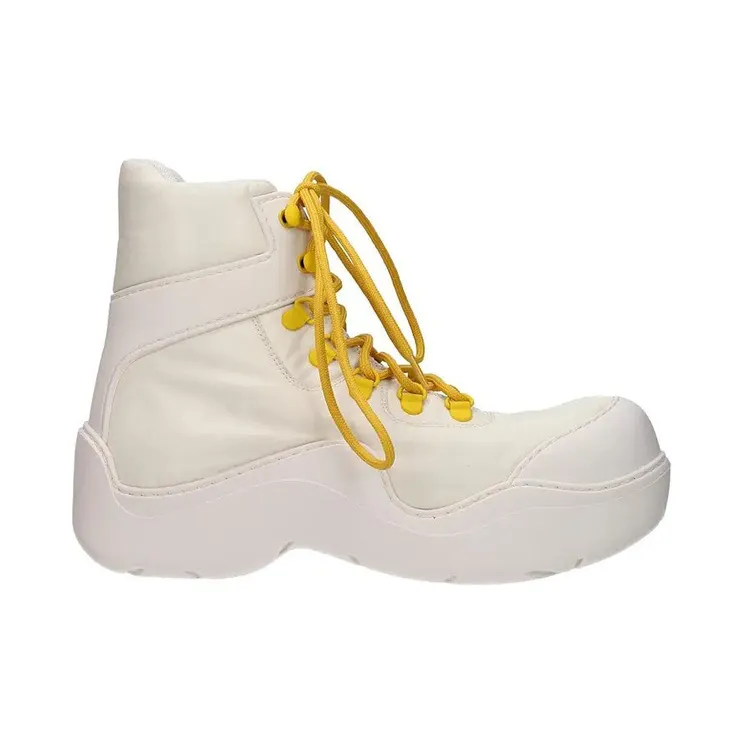 Bottega Veneta Puddle Bomber Ankle Boot White (667218VBSD72942)