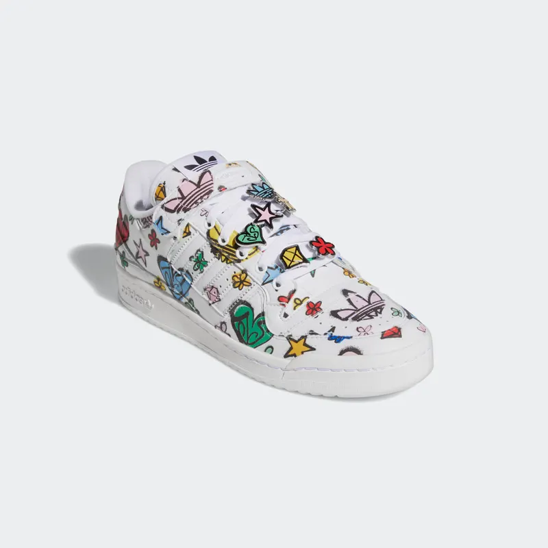 Adidas Jeremy Scott Forum 84 Low Mono Cloud White / Cloud White / Core Black (GX9668)