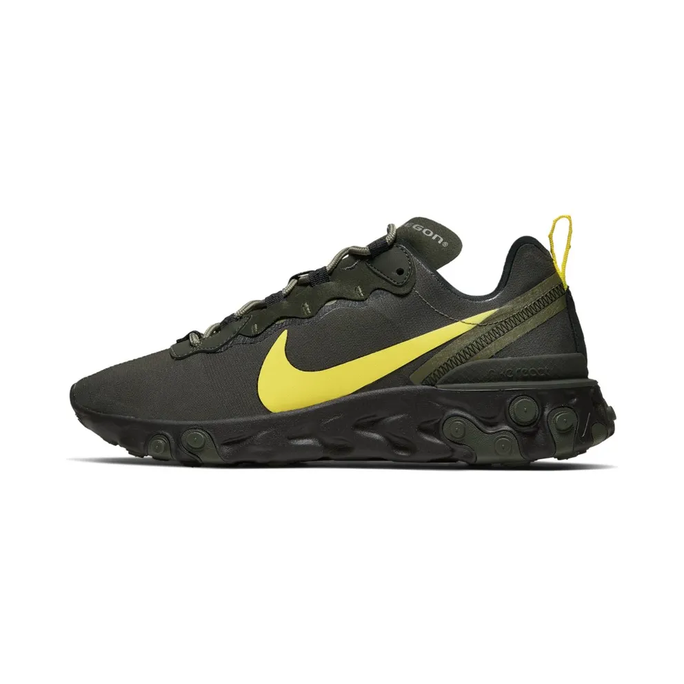 Nike React Element 55 Oregon Sequoia/Black-Medium Olive-Yellow Strike (CK4797-300)