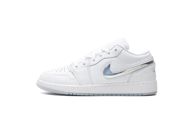 Air Jordan 1 Low GS “Glitter Swoosh” (FQ9112-100)