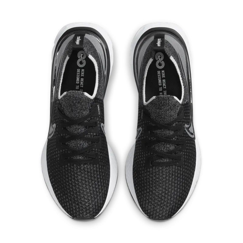 Nike React Infinity Run Flyknit Black White Black/White/White (CD4371-012)