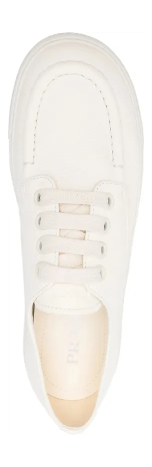 Prada Apron-toe Pebble-grain “White” (2EE427 F G000 MN0 F0304) (3)